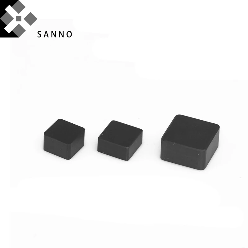 Square shape turning lathe tools blade inserts SNMN1204 / 090304 / 090408 soild CBN face turning inserts