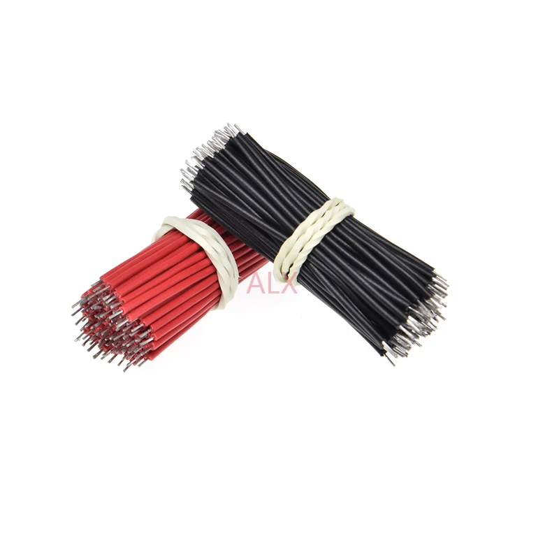 100PCS 24AWG 50MM LONG Tin-Plated Breadboard Jumper Cable Flexible Two Ends PVC Electronic conductor Wire FOR PCB