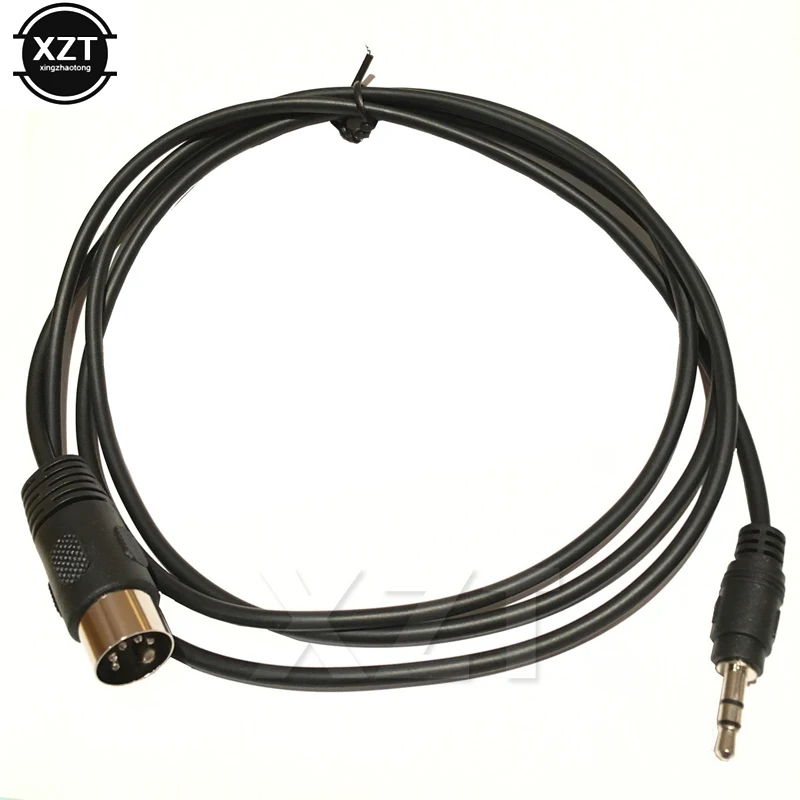 Gorąca sprzedaż Przedłużacz audio Din 5-pinowy Din MIDI Wtyczka męska do 3,5 mm męskiego gniazda stereo Przedłużacz audio o długości 0,5 m/1,5 m/3 m