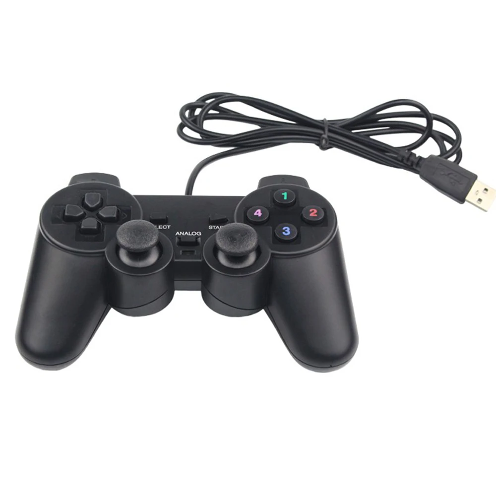 10pcs/lot Wired USB 2.0 Gamepad Joystick for Sony Playstation 3 PS3 PC Laptop Game Sole Game Controller