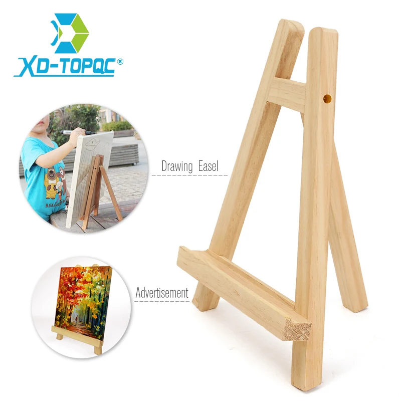 New Pine Wood Oil Painting Easel 28cm x 20cm Smooth Desktop Photo Advertisement Exhibition Drawing Supplies Wooden Easels WE02