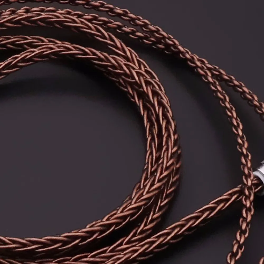 Haldane cabo de áudio de substituição de fone de ouvido de cobre puro de 8 núcleos para HD600 HD650 HD525 HD545 HD565 HD580