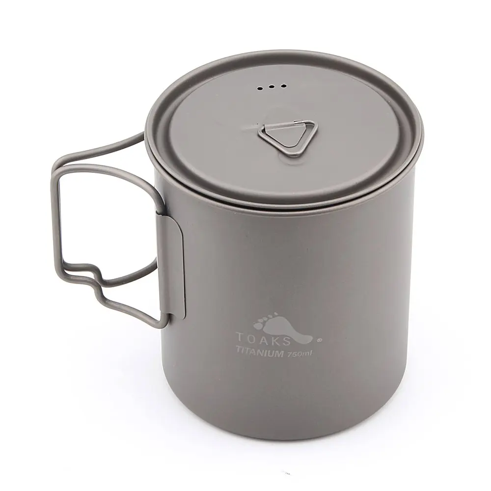 TOAKS Titanium Camping Pot and Cup(375ml, 450ml, 550ml, 650ml, 700ml, 750ml, 800ml, 900ml, 1100ml)