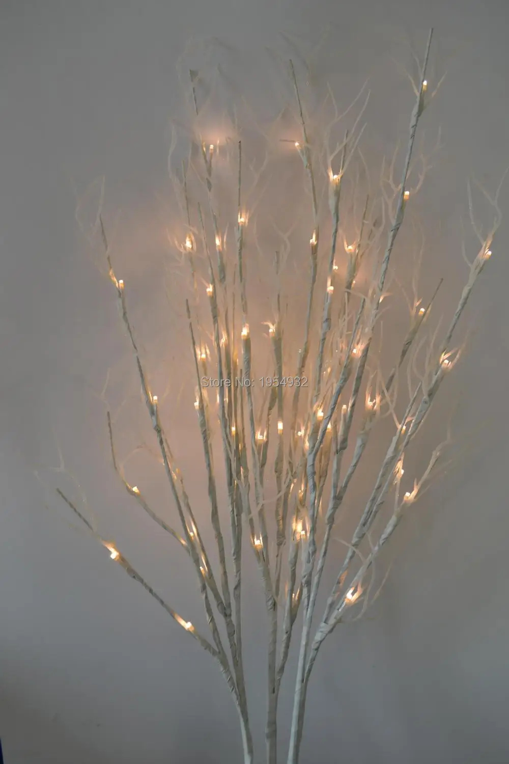 40" White Coral Branch Twig Light Holiday Light Christmas  LED Branch twig light 40" with 60 LED with White Coral Decoraiton image 3