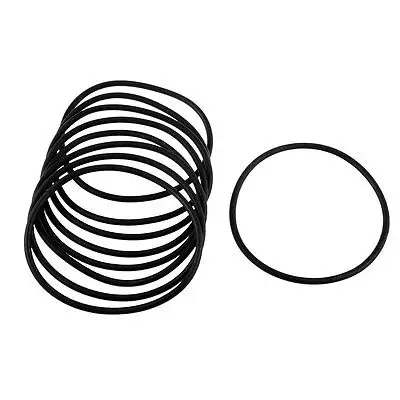 

10 Pcs Black Rubber 75mm x 3mm Oil Seal O Rings Gaskets Washers