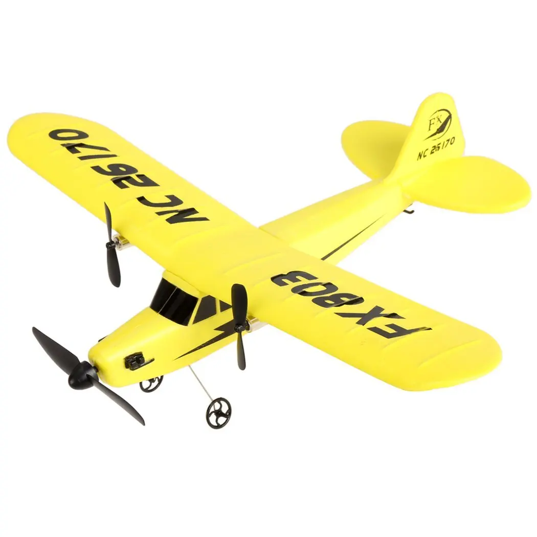 EBOYU Fly Bear FX803 RC Airplane 2CH 2.4G Gyro RC Aircraft RC Glider Plane Gift Toys for Kid Toy-Random Color Sent