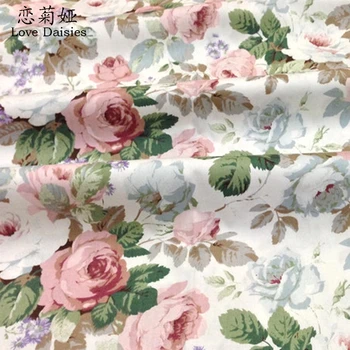 100% 코튼 능직 천 그린 그레이 블루 브라운 향수 스트라이프 패브릭, DIY 침대 쿠션 의류 퀼트 세공 장식