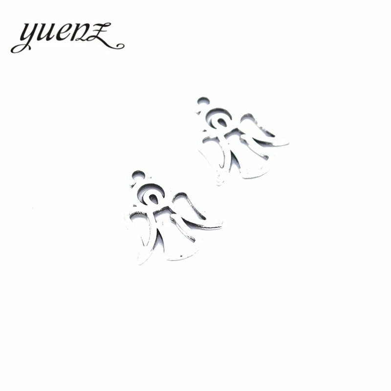 YuenZ 20pcs Antique Silver color Angel Charm Metal Charms Necklace Jewelry Diy Jewelry Findings Handmade Craft 20*16mm I206