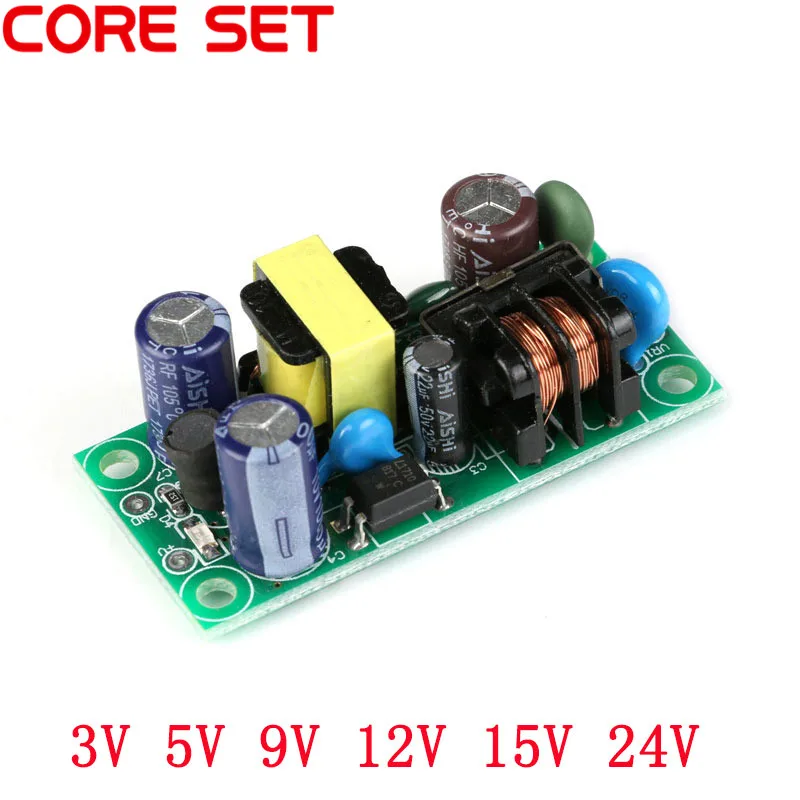 AC-DC Switching Power Supply Board Isolated Switch Step Down Module AC 110V 220v to DC 3.3V 5V 9V 12V 15V 24V SM-PLG06A-05