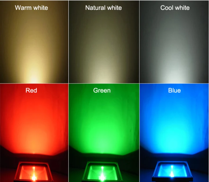 Wasserdichtes LED-Flutlicht, 10 W, 20 W, 30 W, 50 W, IP65, Flutlicht, Reflektor, 220 V, Strahler, Outdoor-Gartenlicht, Außenbeleuchtung – Detail 17
