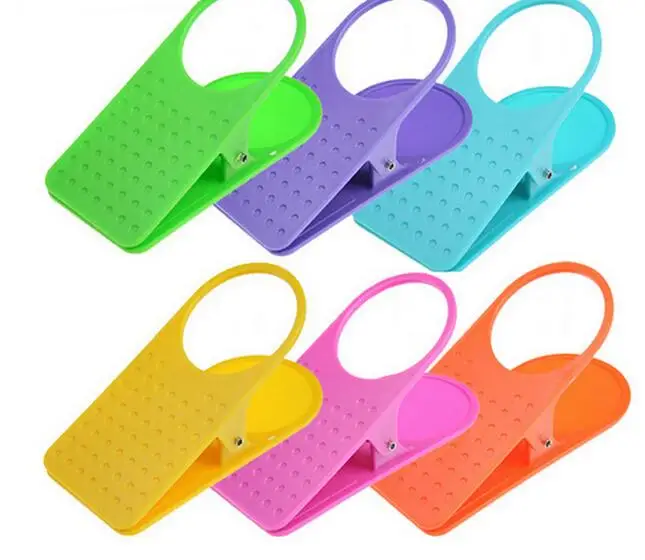 2016 New Home Office Drink Plastic Cup Coffee Holder Desk Cup Holder Clip Lap Table Folder Reading Creative Design Table Manager