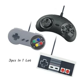 ViGRAND VPLAY 3Pcs Wired USB Joystick  For PC Computer For Snes USB PC Gamepad Gaming For Nes For Sega Controller Game Joypad