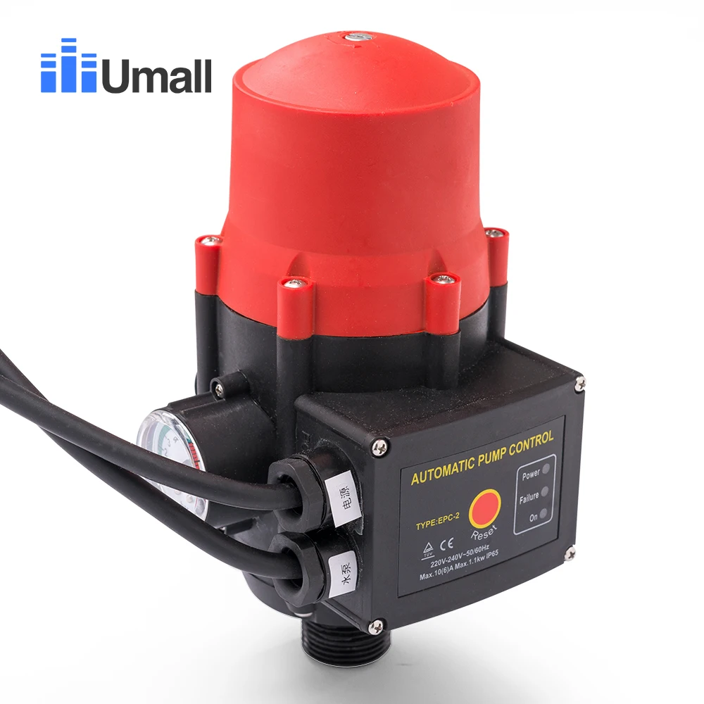 

Water Pumps automatic pressure Controller 220v Adjustable Pressure 1.5bar Starting Electronic Sensor Valve control Switch 1.1kw