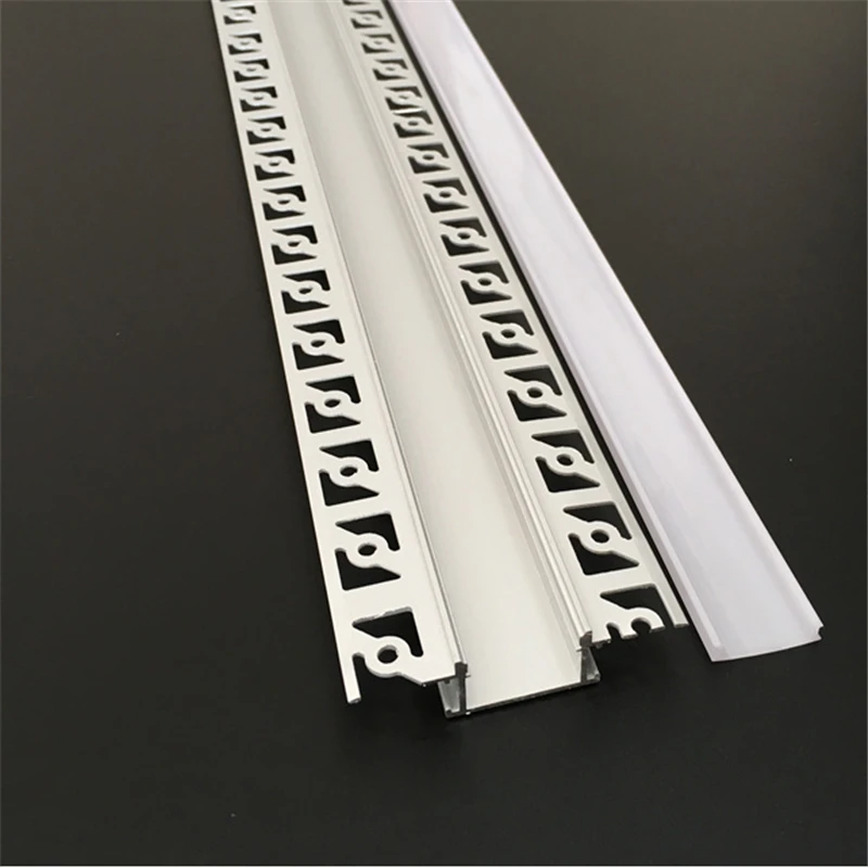 

5-30pcs/lot 100cm led linear striip housing plaster board embedded led aluminium profile ,double row 20mm tape light channel