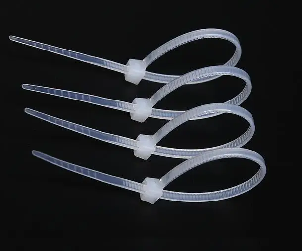 250pcs 8*200/250/300/350/400/450/500mm Fixed plastic strapping self-locking nylon cable tie belt Strapping Straps For Wires