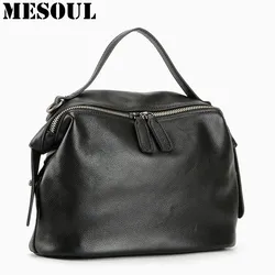 New Arrival 100% Real Soft Genuine Leather Women Handbag Ladies Shoulder Bags Fashion Designer Messenger Bag Satchel Tote Purse