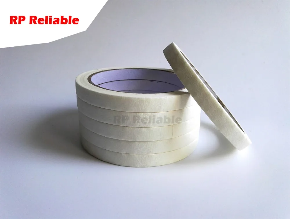 

Daily Common Use Masking Tape, Single Adhesive Crepe Paper Ribbon, for Coaing, Art Separating Mask, Can write, Packing 20M/Roll