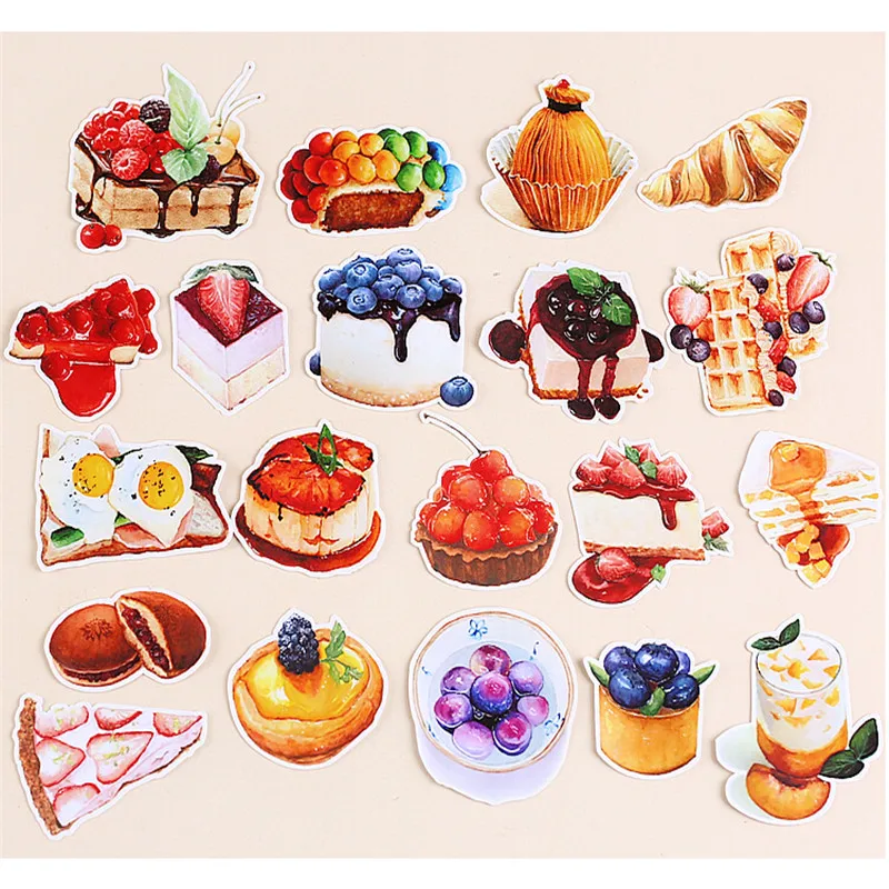 20pcs Creative Cute Self-made Only Love That Sweet / Dessert Scrapbooking Stickers /decorative Sticker /DIY Craft Photo Albums