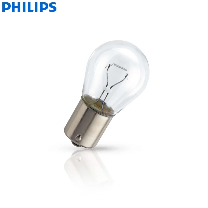 Philips Vision P21W S25 12498CP BA15s standardowy lampy sygnalizacyjne skrętu oryginalny żarówki przeciwmgielne światło cofania hurtowy 10 sztuk