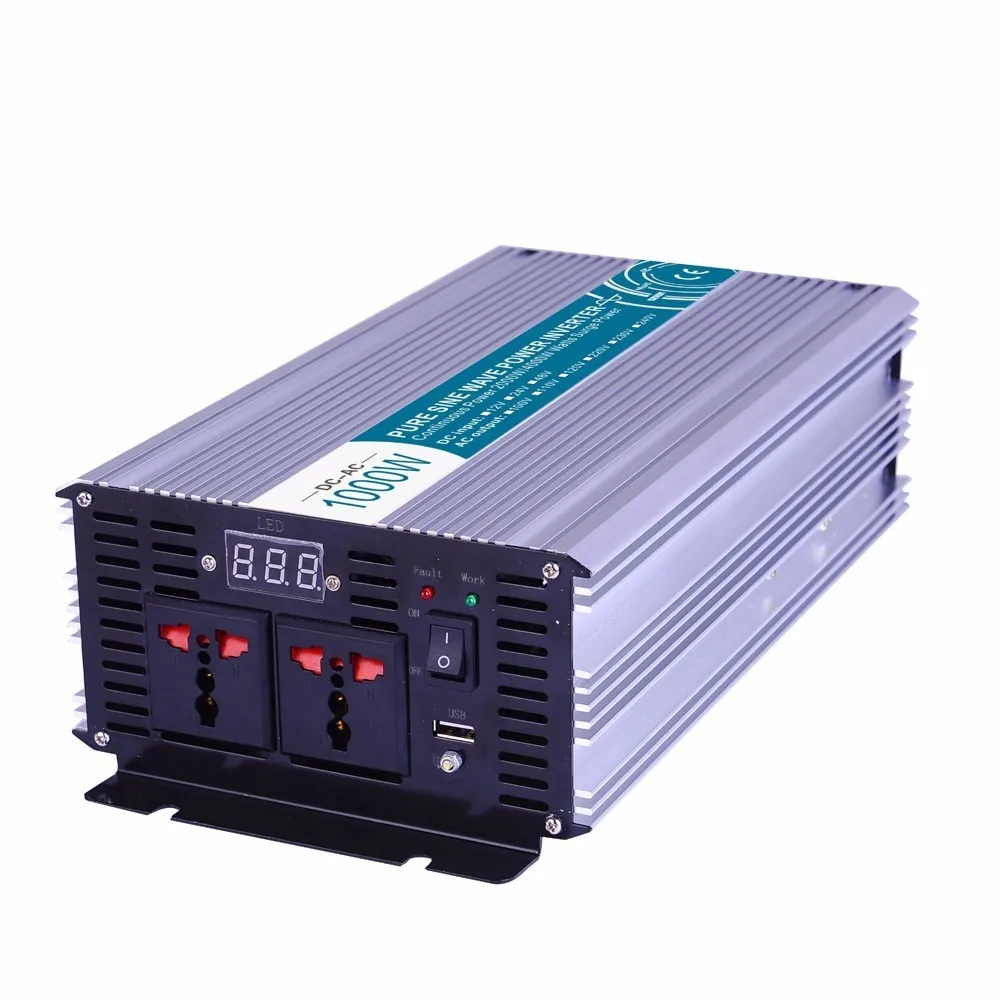 1000W Pure Sine Wave Inverter,DC 12V/24V/48V To AC 110V/220V,off Grid Power Inverter,solar Inverter,voltage Converter For Home