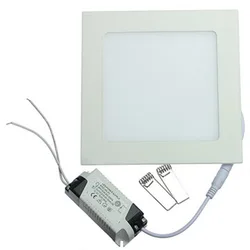 LED Downlight Recessed Kitchen Bathroom Lamp 85-265V 25W Round/Square LED Ceiling Panel light Warm/Natural/Cool White Free ship
