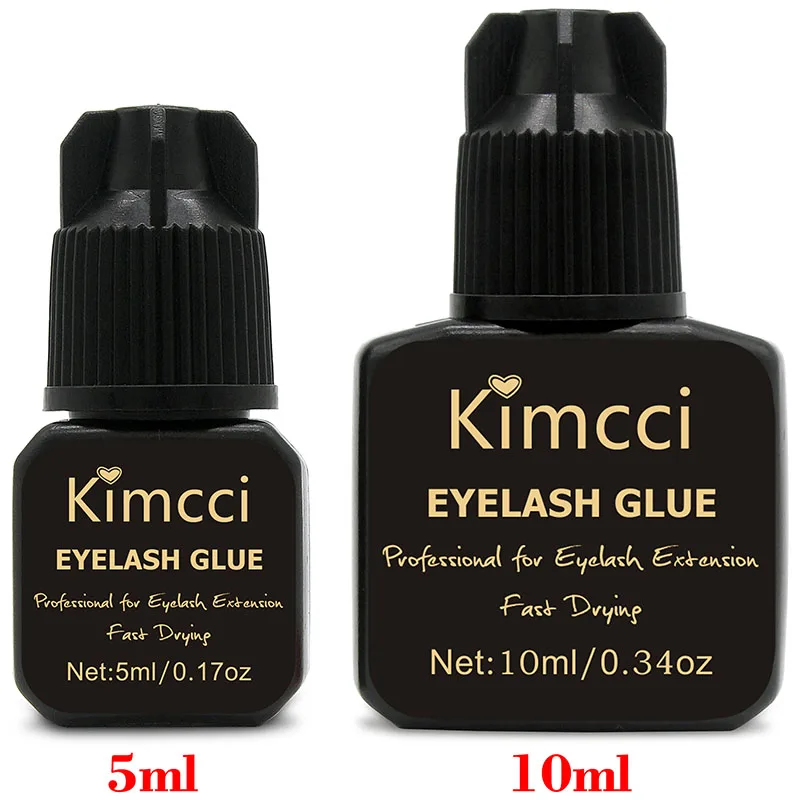 Kimcci 10/25 pcs Individual Eyelash Glue Extension 3 Second Lashes Adhesive for False Eyelashes Extensions Fast Dry Long Lasting