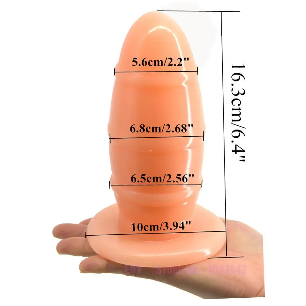 FAAK Baseball Shape Anal Toys, Max Dia 6.8cm Anal Plug Big Medical PVC Material Large Butt Plug, Gay Anal Ball Sex Toys.