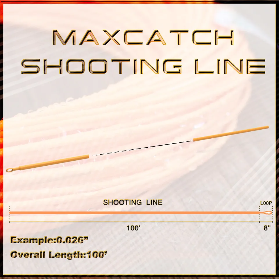 Maximumcatch 0,026'' 0,032'' 0,037'' 0,042'' Fly Floating Shooting Line/Running Line z jedną przednią pętlą — zdjęcie 3