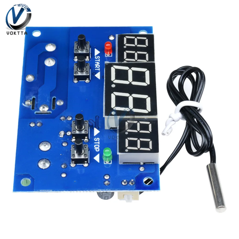 W1401 DC12V 24V Digital display Thermostat Intelligent Temperature Controller Termometro Meter With NTC Sensor for Incubator