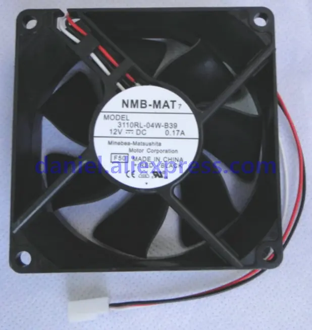 

Original 3110RL-04W-B39 12V 0.17A 8025 3-line Axial Fan