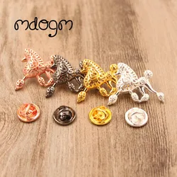 Mdogm Poodle Dog Animal Brooches And Pins  Suit Cute Funny Metal Small Father Collar Badges Gift For Male Men B012