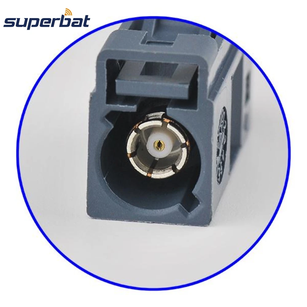 Superbat-conector Coaxial RF de entrada sin llave, Control remoto hembra de crimpado gris Fakra, 10 piezas, para Cable LMR195,RG58