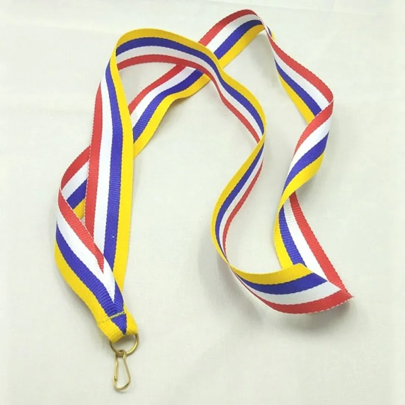 

Yellow Purple White Red Medal Ribbons Tied Ribbon With High Quality Unisex Gymnastics School Sport Day National Flag Award 2021