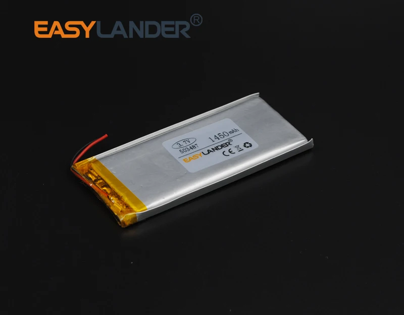 3.7V 1450mAh 503487 Rechargeable Lithium Li-ion Polymer Battery 053487