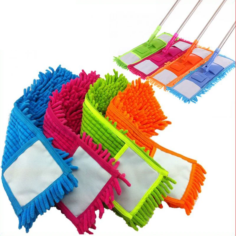 Mop Head Replacement Home Cleaning Pad Head Replacement Suitable for Cleaning the Floor Chenille Refill Household Dust Mop