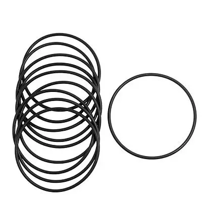 

10 Pcs 2.5mm x 68mm Rubber Sealing Oil Filter O Rings Gasket Black