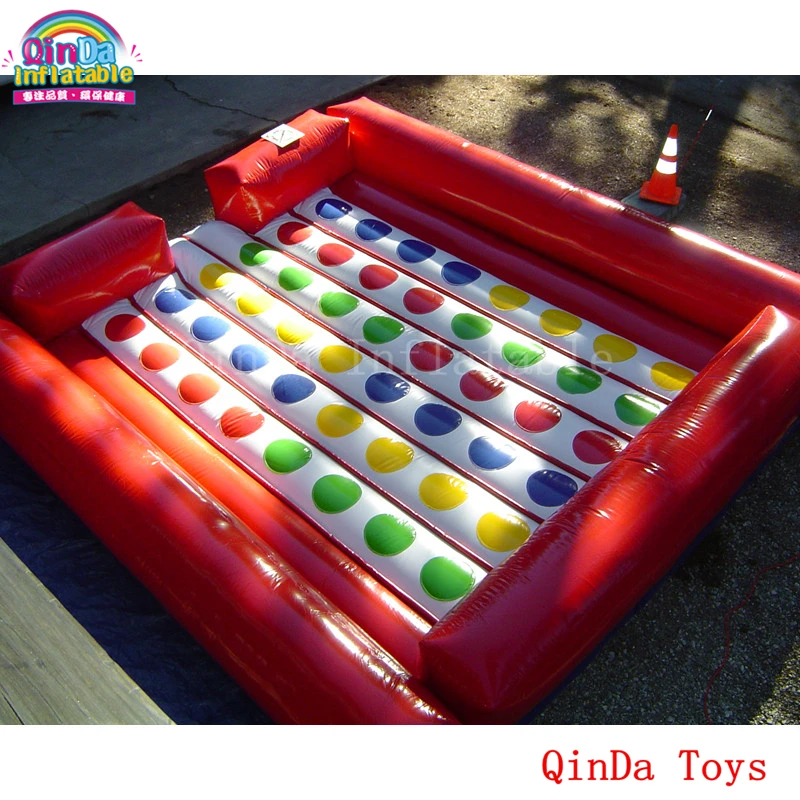 5*5m Giant Commercial Rental Twister Game Inflatable Twister Mat For Kids And Adult