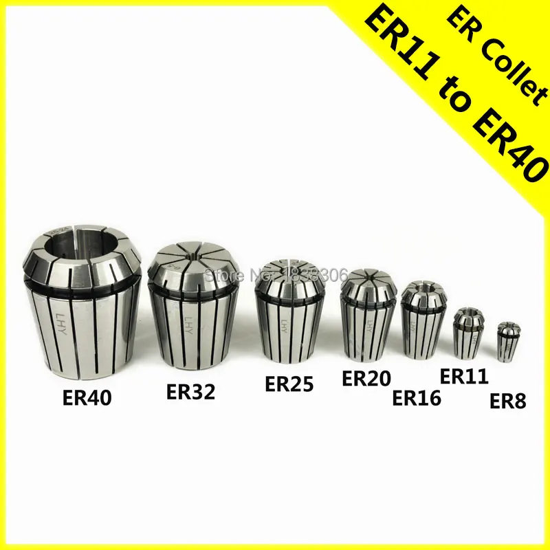 ER Collet Chuck Holder ER11 ER16 ER20 8mm adapter clamp Drill chuck cnc router bits tools wood pcb ball nose 3.175 1pcs