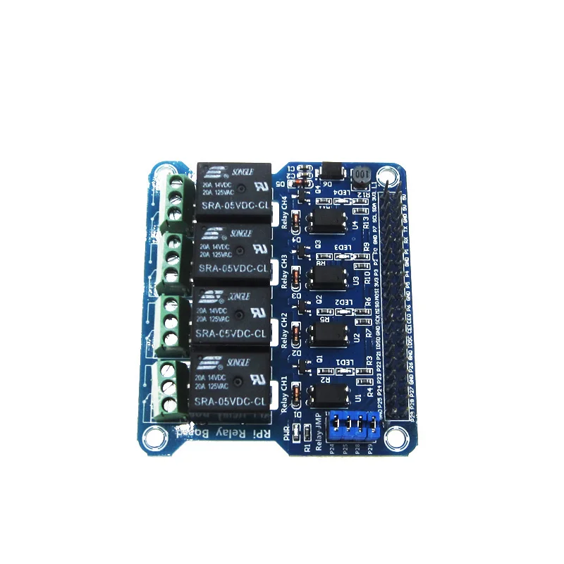 4-Channel raspberry pi relay Shield Module extension board for Raspberry Pi A+/B+/2 B/3B