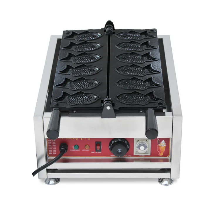 Commerical automatic fish waffle maker manufacturer kitchen equitment factory machine taiyaki maker machine