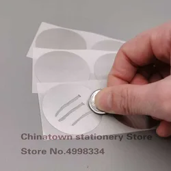 50pcs 45mm X 45mm Silvery Rotonda Scratch Off Adesivi Etichette Biglietti Promozionale Giochi