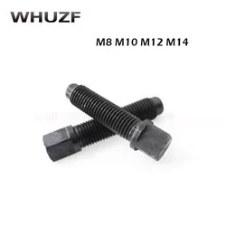 M8/10/12/14mm carbon steel tool holder screws square head long cylindrical end set screw screws bolts 35mm-70mm length