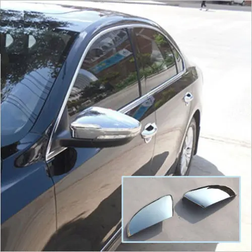 Auto Part Accessories FIT FOR VW PASSAT B7 EURO 12- CHROME SIDE MIRROR COVER TRIM MOLDING CAP OVERLAYS