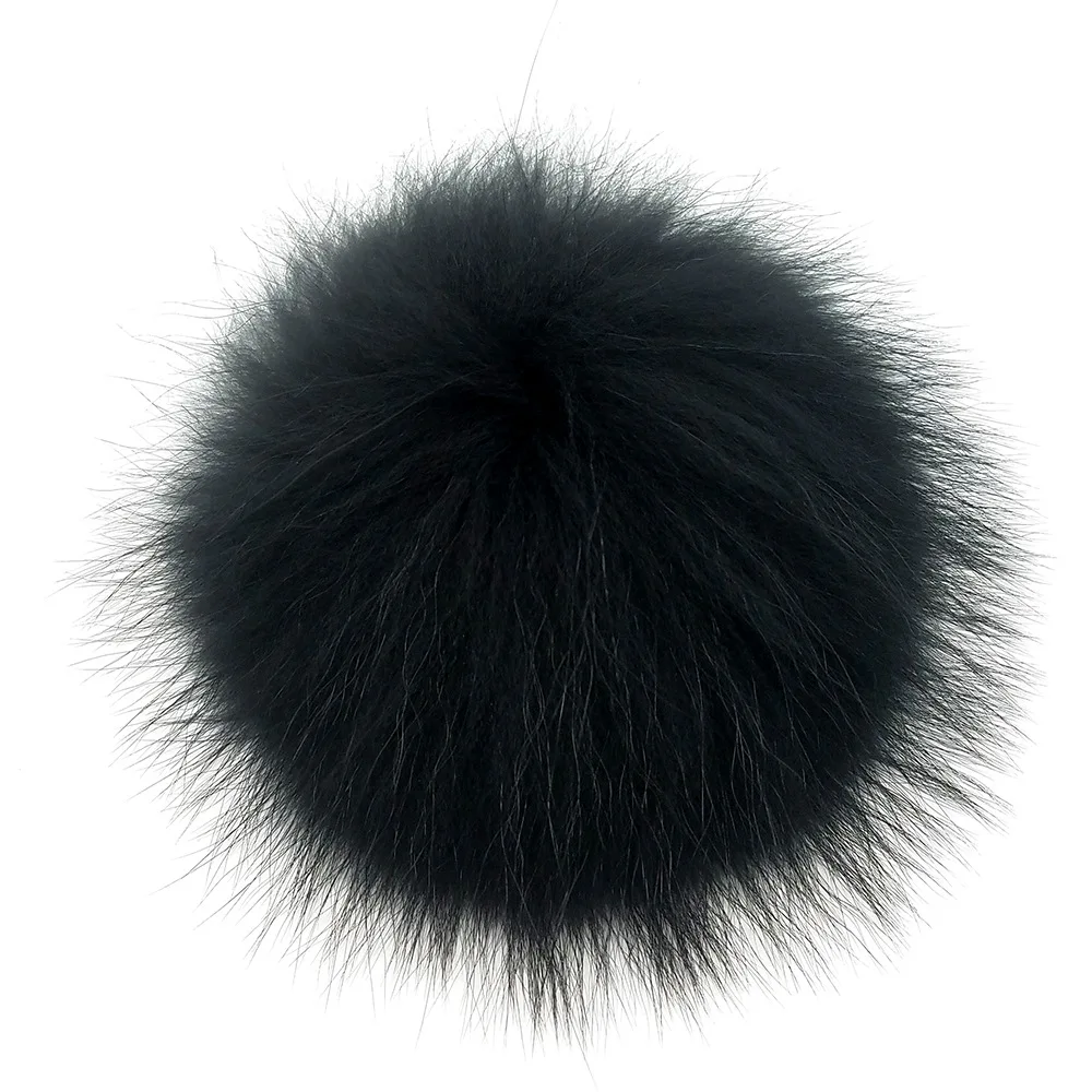 Multicolor Genuine Real Raccoon Fur Pompom Fur Pom Poms for Women Kids Beanie Hats Caps BootsBig Size Natural Ball DIY Accessory