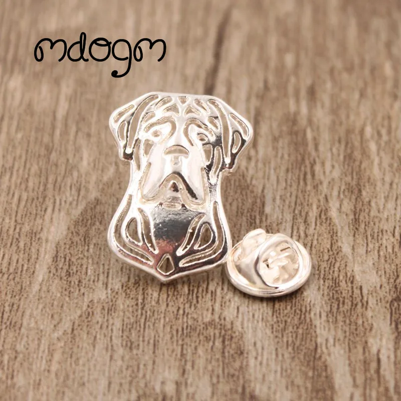 Mdogm Cane Corso Brooches And Pins  Suit Cute Jewelry Funny Metal Small Father Collar Badges Gift For Male Men B079