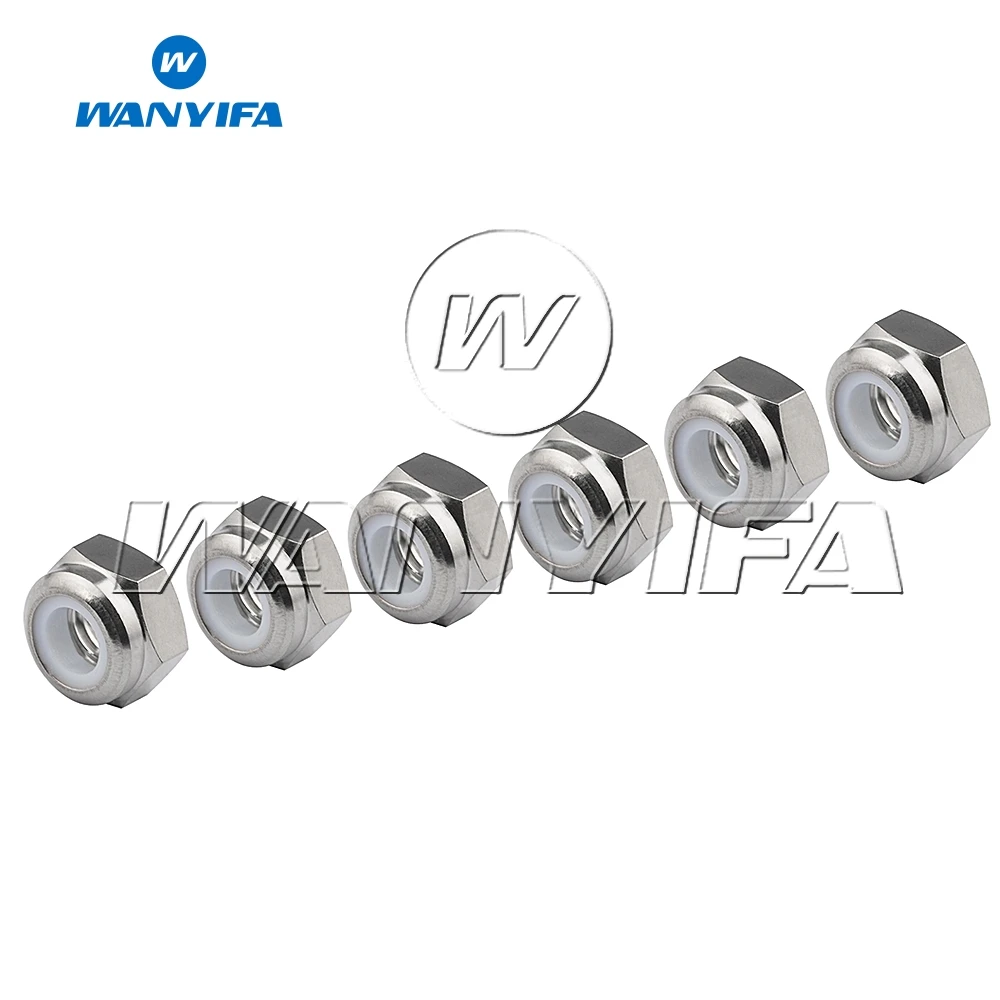 Immagine 6: Wanyifa Titanium Bike Lock M6 Dado Nylon Flangia Testa Bulloni Viti 6 Pz/lotto
