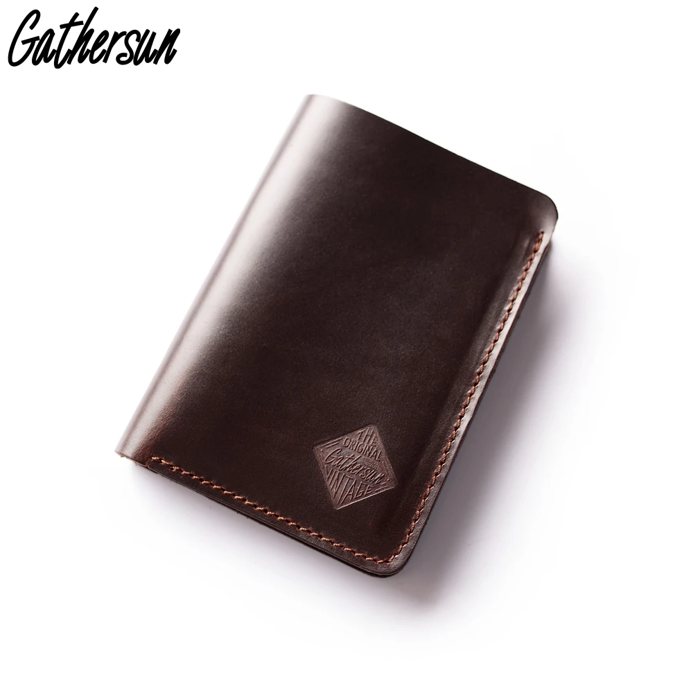 

Casual Leather Len's Wallet Handmade High Quality Leather Short Wallet Customized Name To Send Gifts