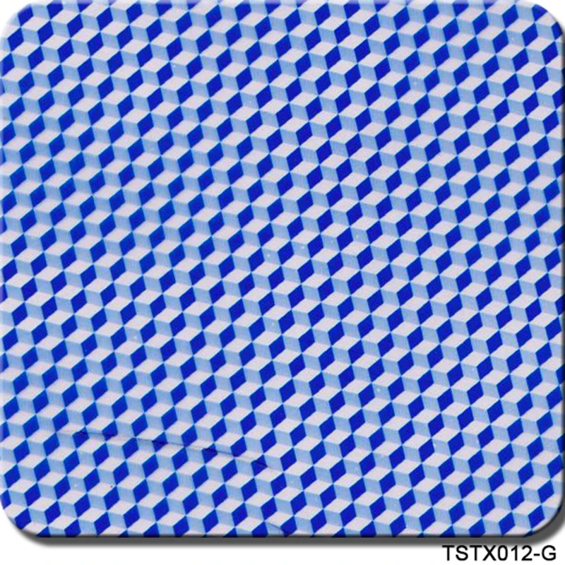 

CSTX012-G 0.5mX20m hydrographic water transfer printing blue carbon fiber hydrographics film