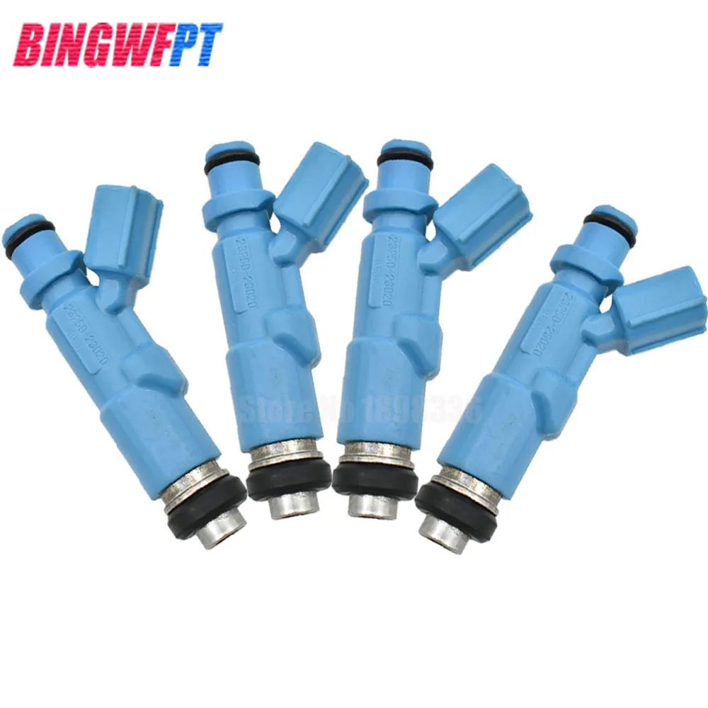 4 x Flow Matched high quality Fuel Injectors nozzle injection 23250-23020 2325023020 For Yaris Vitz Verso Prius 23209-29015