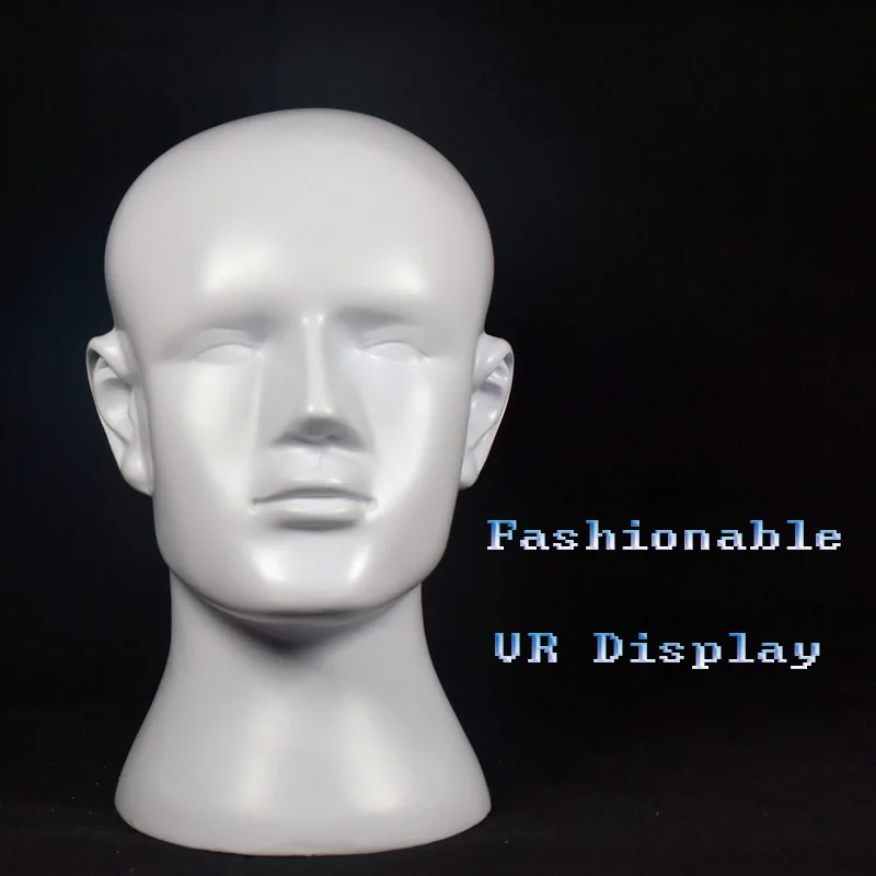 

Free Shipping!! Hot Sale Fiberglass Men Head Mannequin Fashion Male Manikin Head On Display